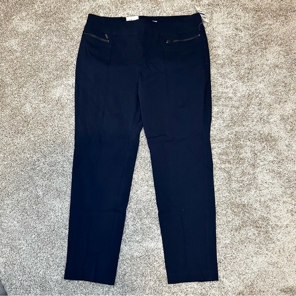 Blue Zipper Pocket Skinny Pants, Size XL - Picture 1 of 9